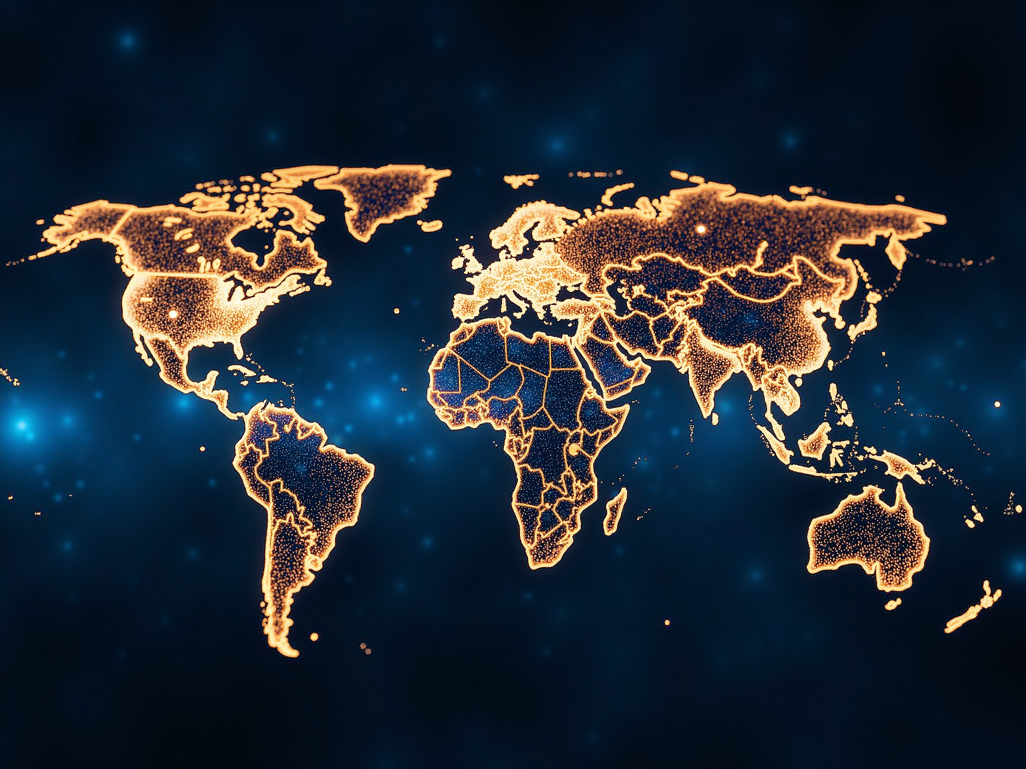 World map showing MMF 2027 global agent network